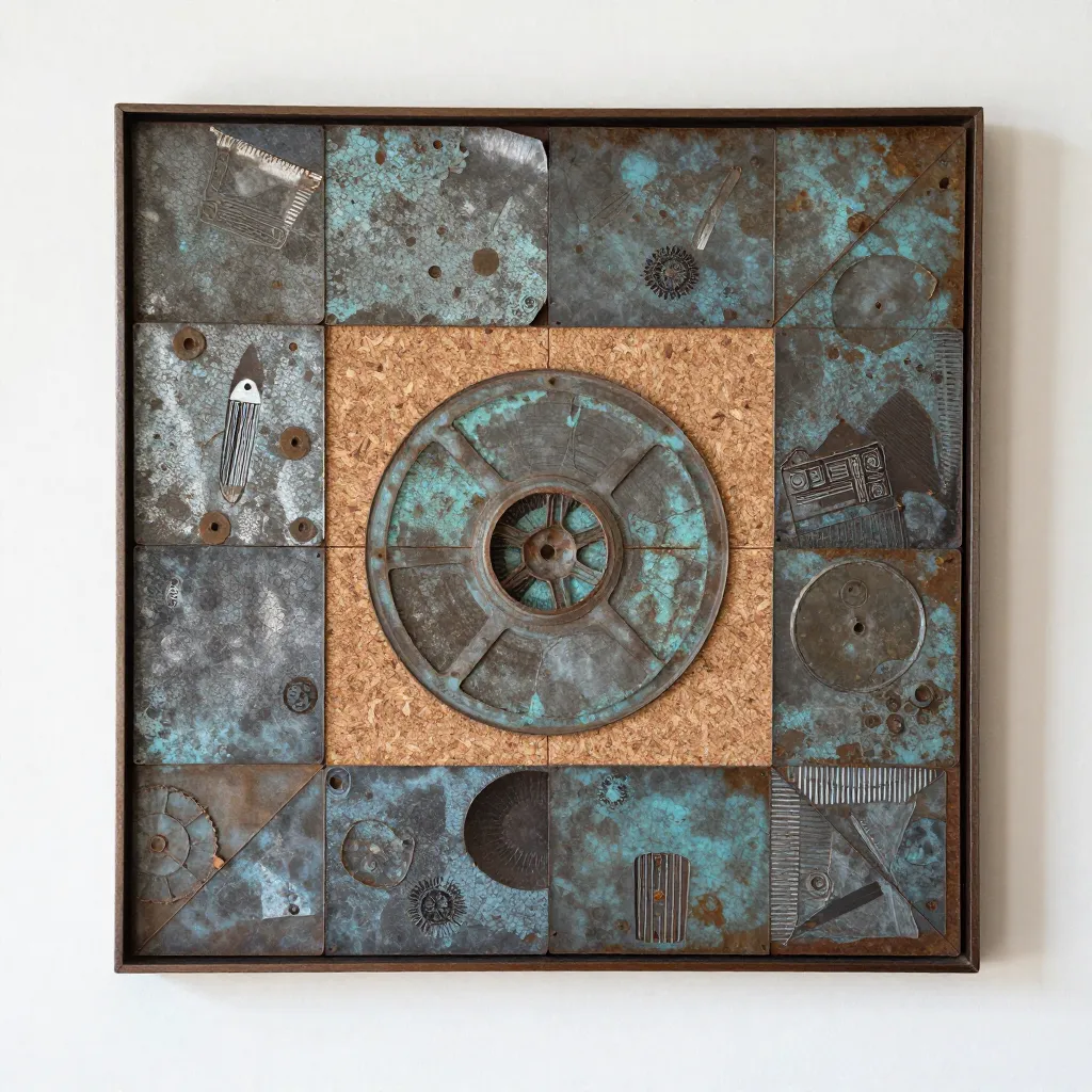 Luonnollinen seinätaide komposiitio